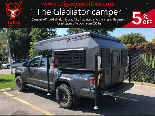 Insulated Ultra Light Weight Gladiator Camper Box