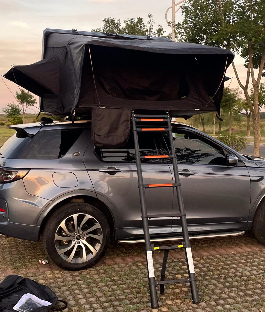 Expedition XL roof tent with aluminum shell and spacious interior.